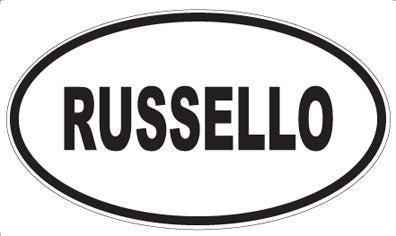 RUSSELLO - Oval Sticker