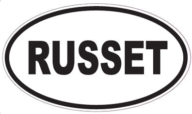RUSSET - Oval Sticker