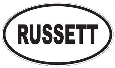 RUSSETT - Oval Sticker