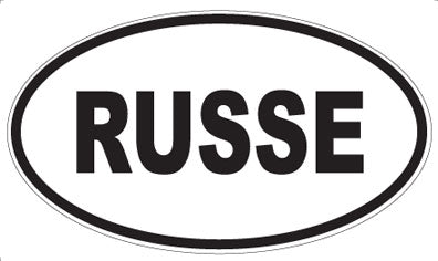 RUSSE - Oval Magnet