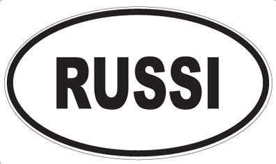 RUSSI - Oval Sticker