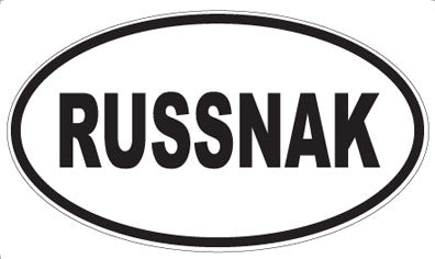 RUSSNAK - Oval Sticker