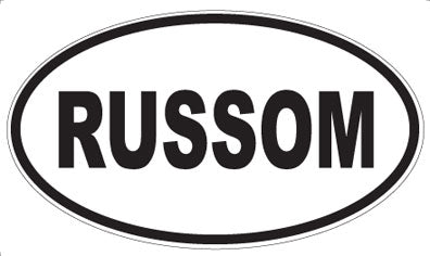 RUSSOM - Oval Sticker