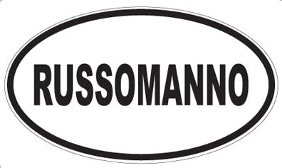 RUSSOMANNO - Oval Sticker