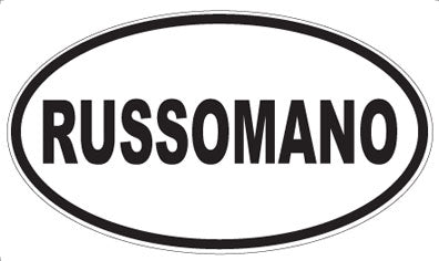 RUSSOMANO - Oval Magnet