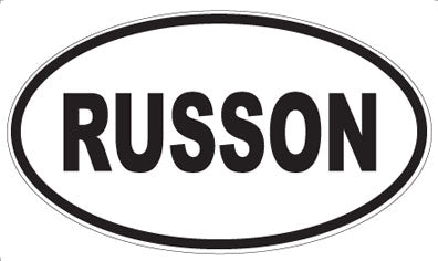 RUSSON - Oval Sticker