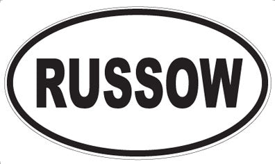RUSSOW - Oval Magnet