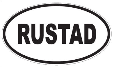 RUSTAD - Oval Magnet