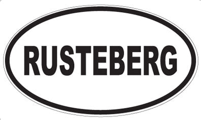 RUSTEBERG - Oval Magnet
