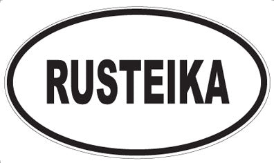 RUSTEIKA - Oval Magnet