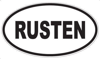 RUSTEN - Oval Magnet
