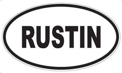 RUSTIN - Oval Magnet