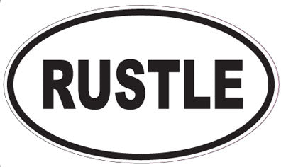 RUSTLE - Oval Sticker