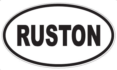 RUSTON - Oval Sticker