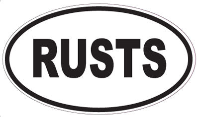 RUSTS - Oval Magnet