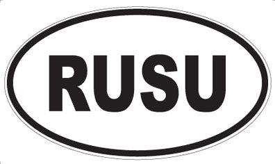 RUSU - Oval Sticker