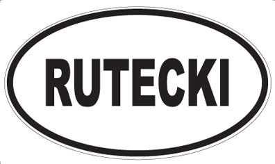 RUTECKI - Oval Magnet