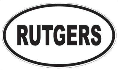 RUTGERS - Oval Magnet