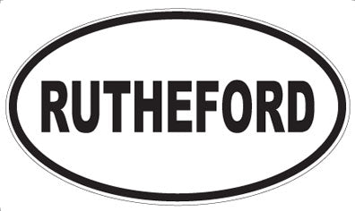 RUTHEFORD - Oval Magnet