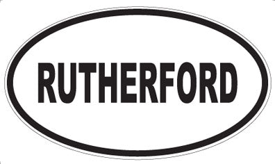 RUTHERFORD - Oval Magnet