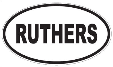 RUTHERS - Oval Magnet