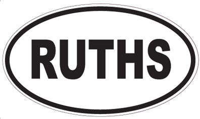 RUTHS - Oval Magnet