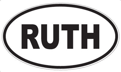 RUTH - Oval Magnet