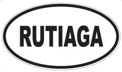 RUTIAGA - Oval Magnet