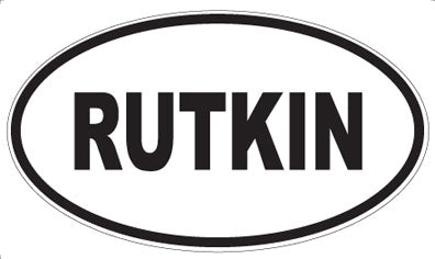 RUTKIN - Oval Sticker