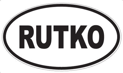 RUTKO - Oval Magnet