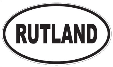 RUTLAND - Oval Sticker