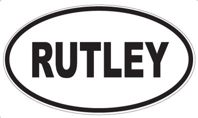 RUTLEY - Oval Sticker