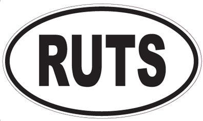 RUTS - Oval Sticker