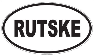 RUTSKE - Oval Sticker