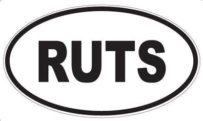 RUTS - Oval Magnet