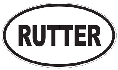 RUTTER - Oval Magnet