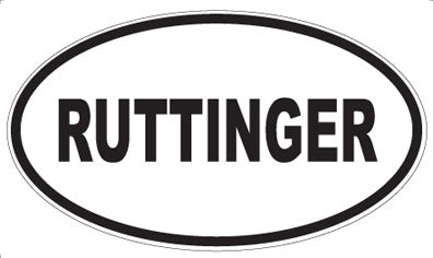 RUTTINGER - Oval Sticker