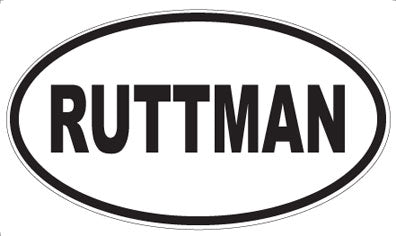 RUTTMAN - Oval Sticker