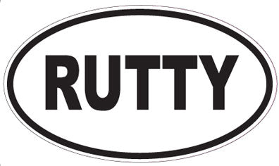 RUTTY - Oval Sticker