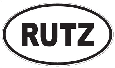 RUTZ - Oval Magnet