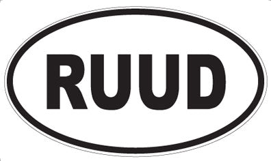 RUUD - Oval Sticker