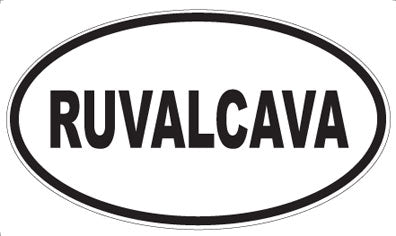 RUVALCAVA - Oval Magnet