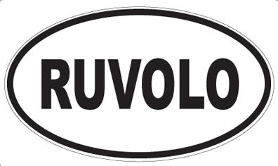 RUVOLO - Oval Sticker