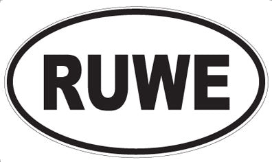 RUWE - Oval Sticker