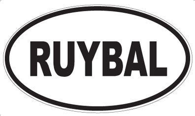RUYBAL - Oval Sticker
