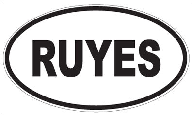RUYES - Oval Sticker