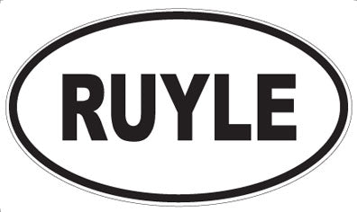 RUYLE - Oval Magnet