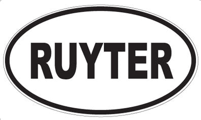 RUYTER - Oval Magnet