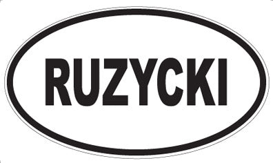 RUZYCKI - Oval Magnet