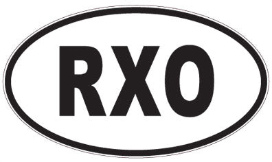 RXO - 3 Letter Initials Oval Sticker